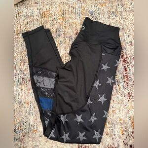 Kids Black Starry Leggings